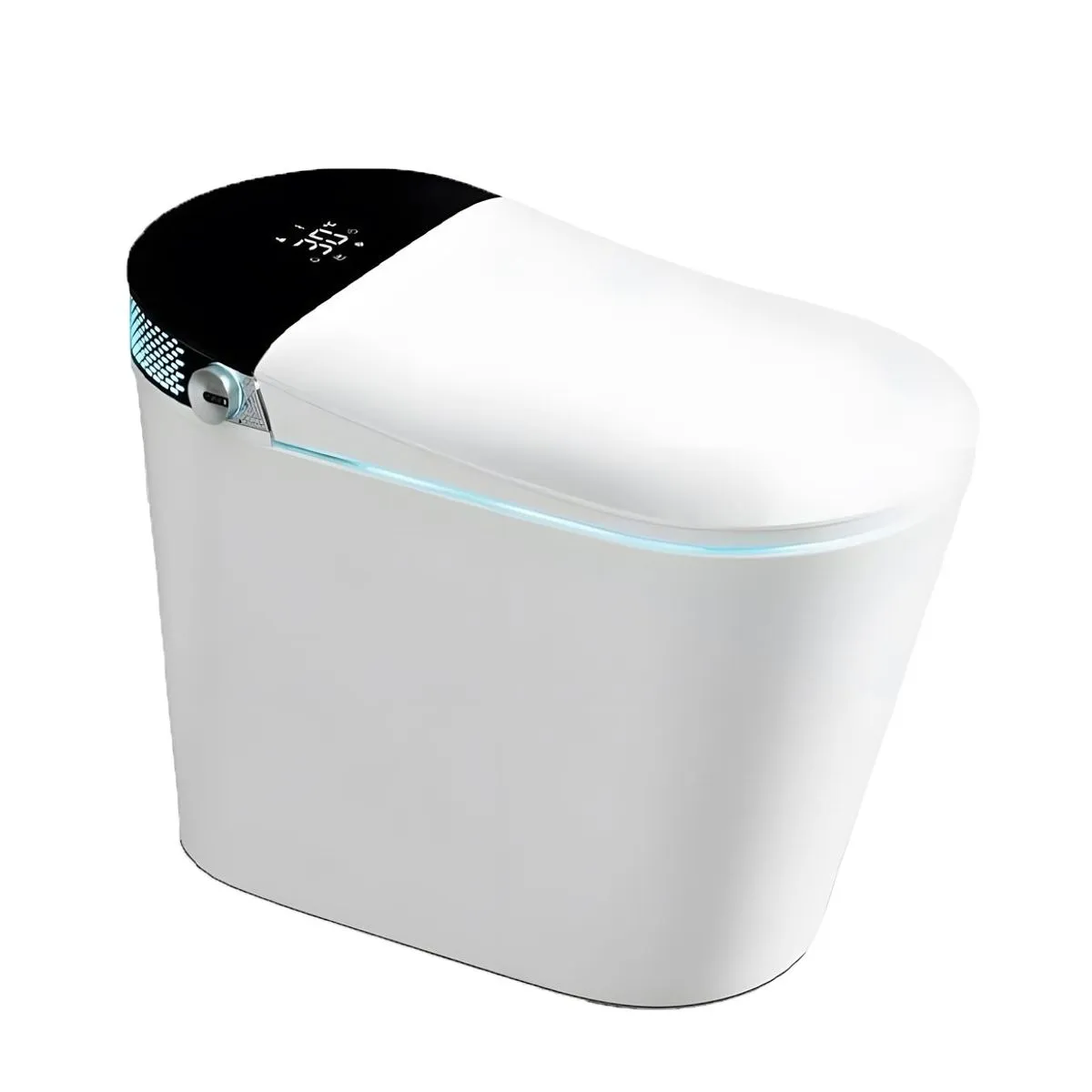 Bathroom Set with Automatic Fctions New Smart Toilet Elongated Bowl S-Trap Drainage Included Remote Control Intelligent Bidet