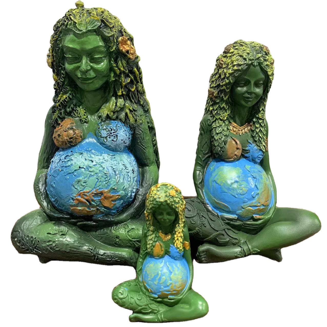 Mother Earth Art Statue Garden Ornament Figurine Mother Earth Goddess Statue Decoration Resin