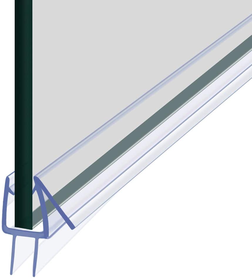 FENGZE Bathroom Glass sliding Door Black PVC Shower Room Sealing Waterproof Bathroom Seal Strip