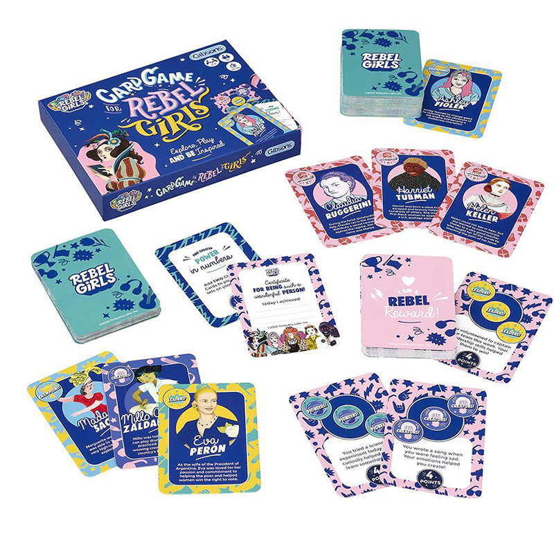 Custom Printing Family Adult and Child Card Game Rebel Girls Children's Trading Card game