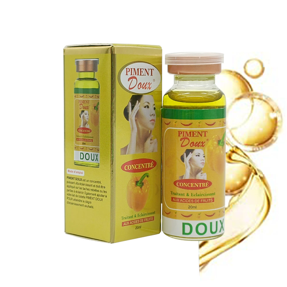 Gluta Master Natural Skin Care Super Lightening & Whitening Facial PIMENT Daux Serum with Vitamin C & E Face Oil External Use.
