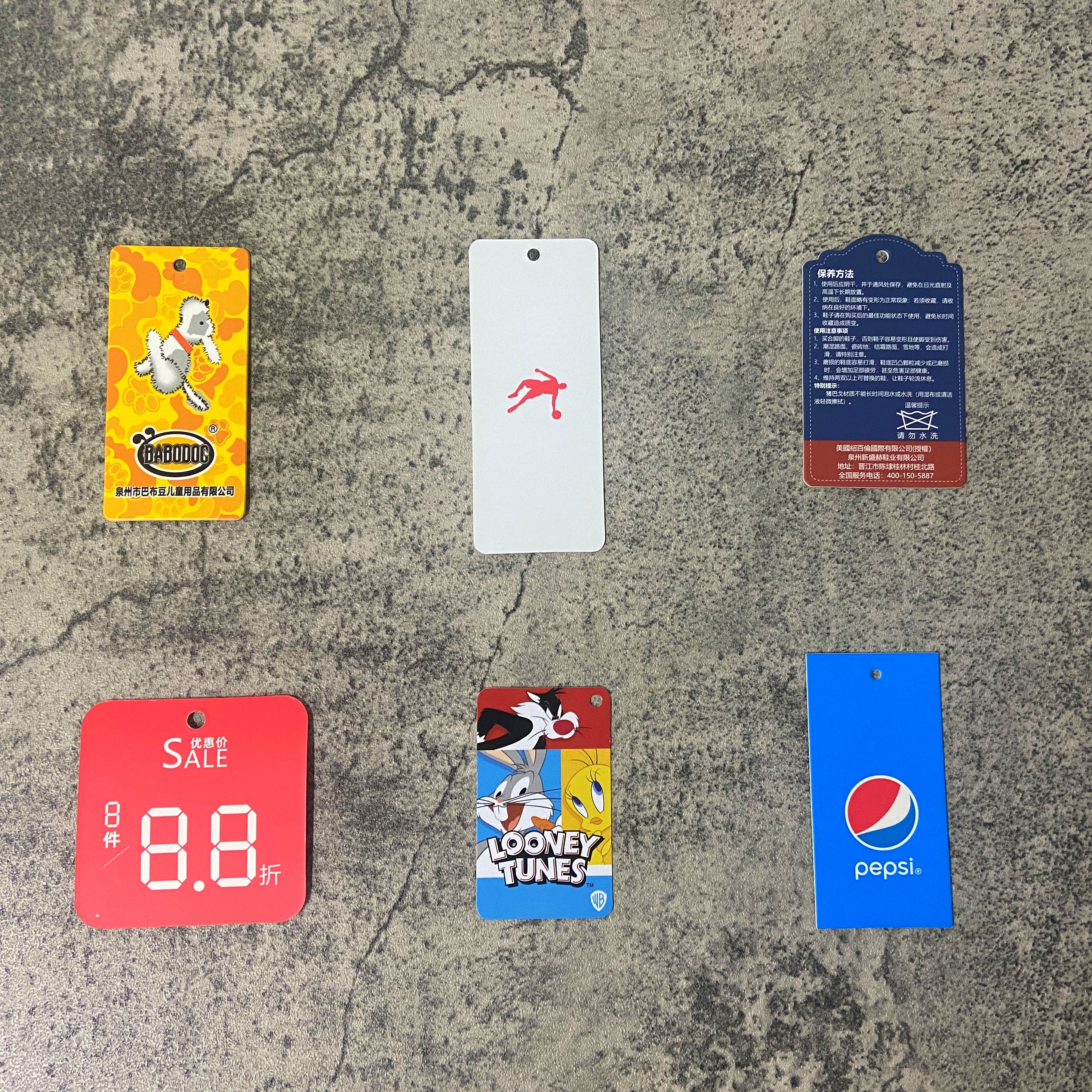 Custom Factory Accessories Your Own Logo Clothing Garment Tag Clothing Hang Tags