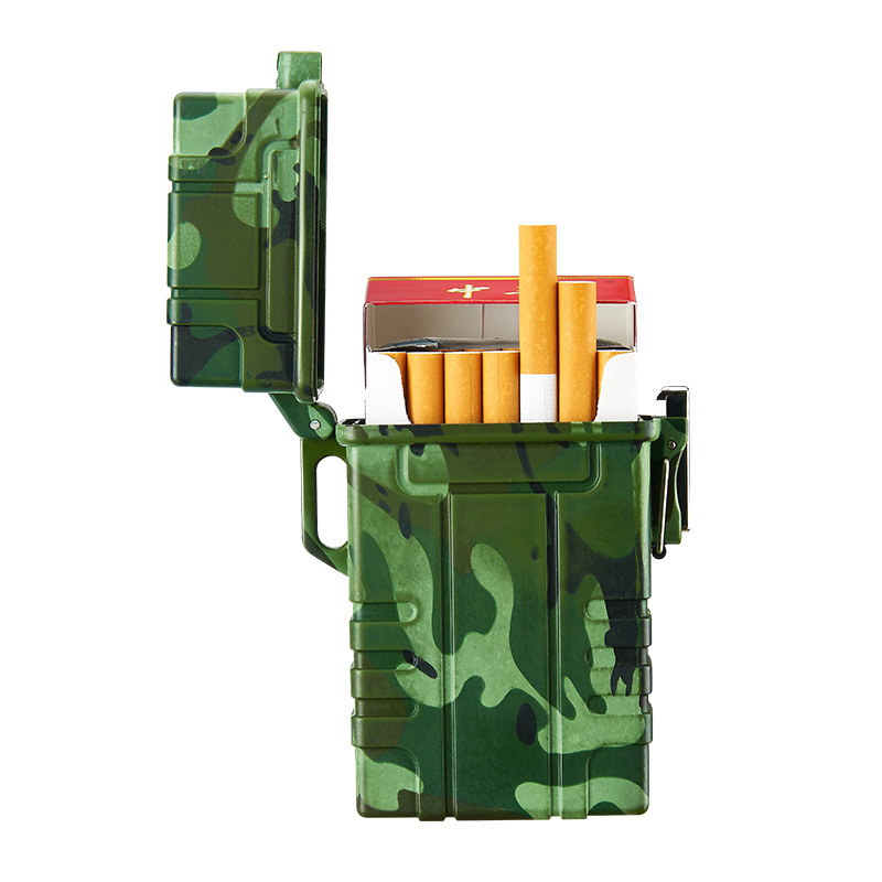 Wholesale marlboro gold Cigarette Case with USB Charging Lighter personalized Gift for men