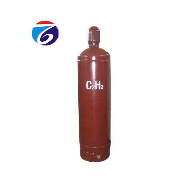 High Pressure Acetylene Gas Cylinder Filling Dissolved Gas Acetylene 99.8%