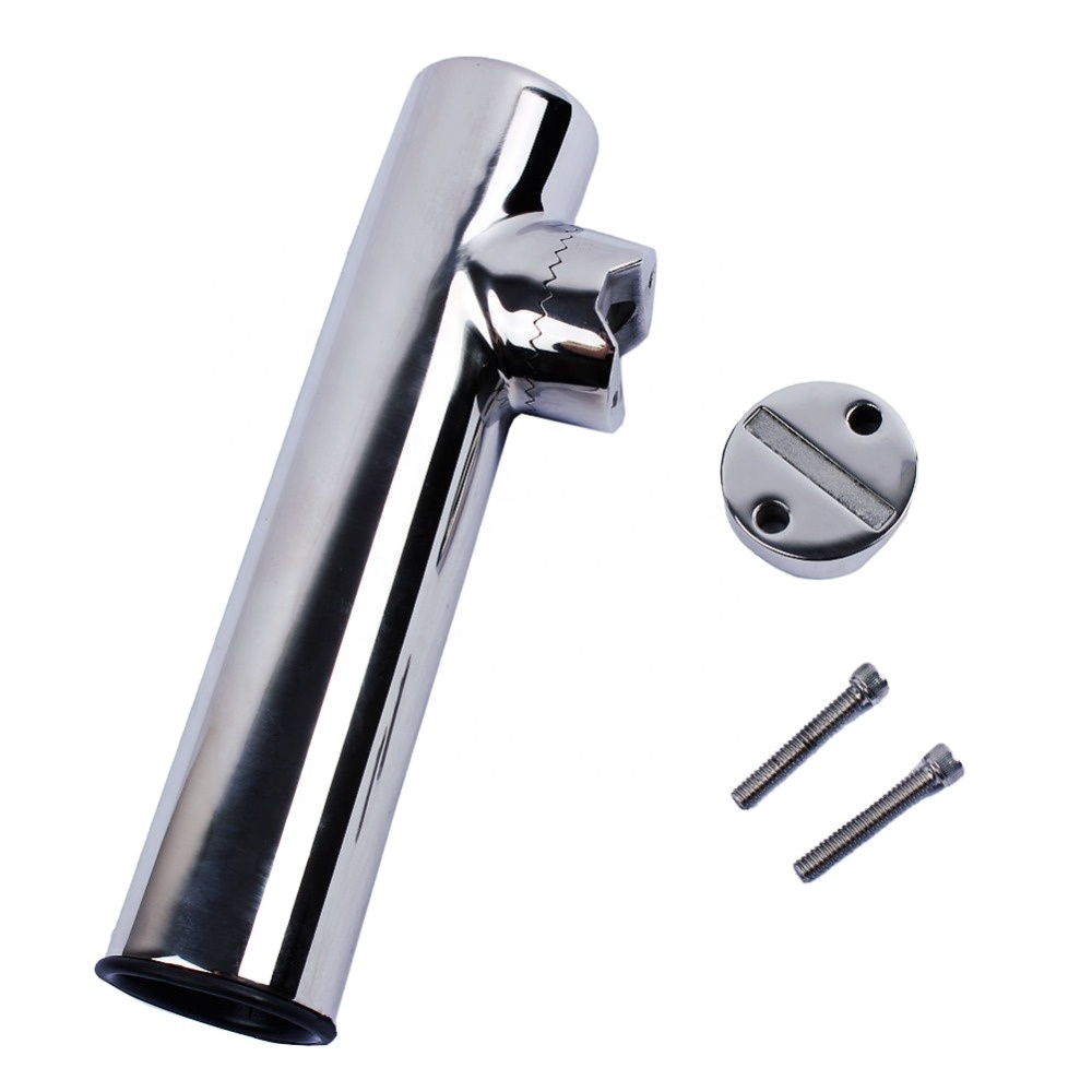 1-5/8" Stainless Steel Fishing Tackle Accessory Rotatable Rod Holder Bracket With Screws Boat Assault Boats KayakYacht