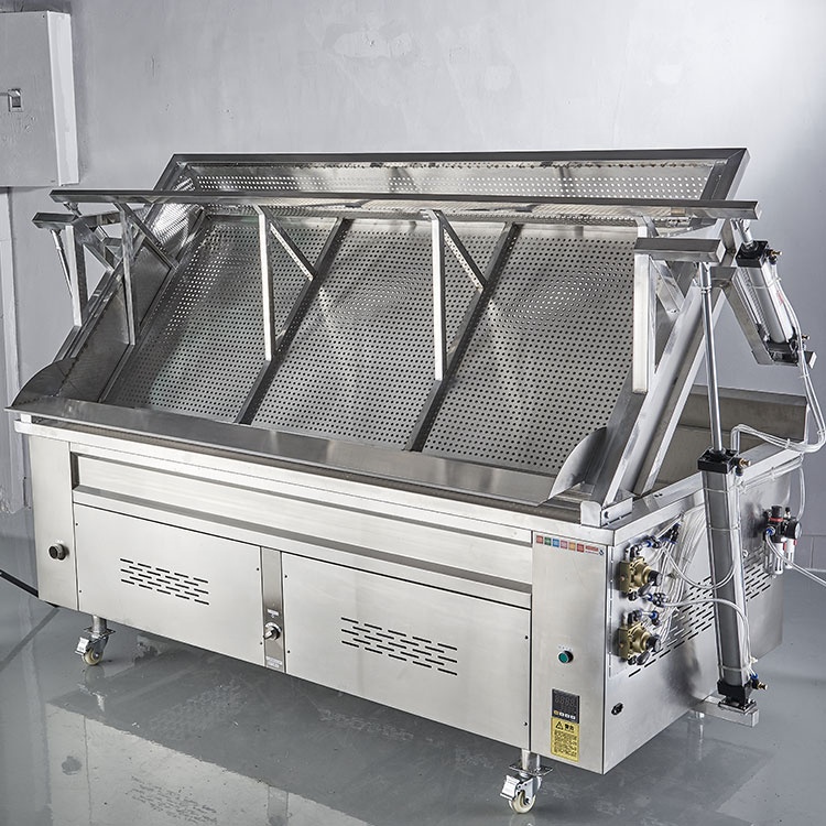 2021 новый дизайн 330L газовая машина для жарки квадратной формы для картофельных чипсов, арахиса, курицы