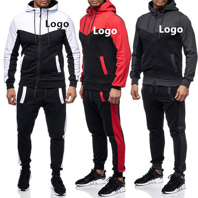 Custom Wholesale Plain Workout Crew Neck Sweat Suit High Quality Tracksuit Streetwear Mens Sweatsuit