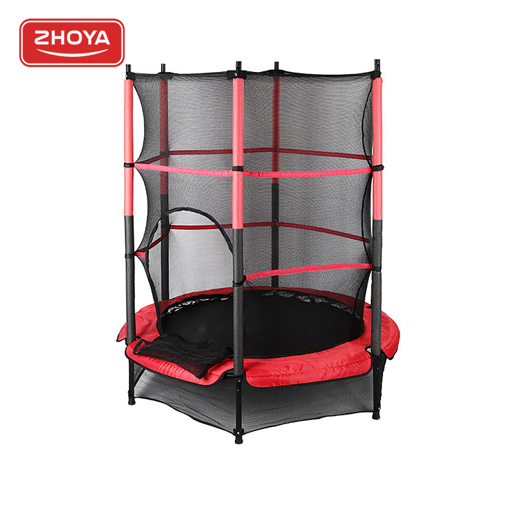 Zhoya Elastic Bed With Enclosure Jumping Trampoline Park Outdoor With Protective Net Trampolines For Kids