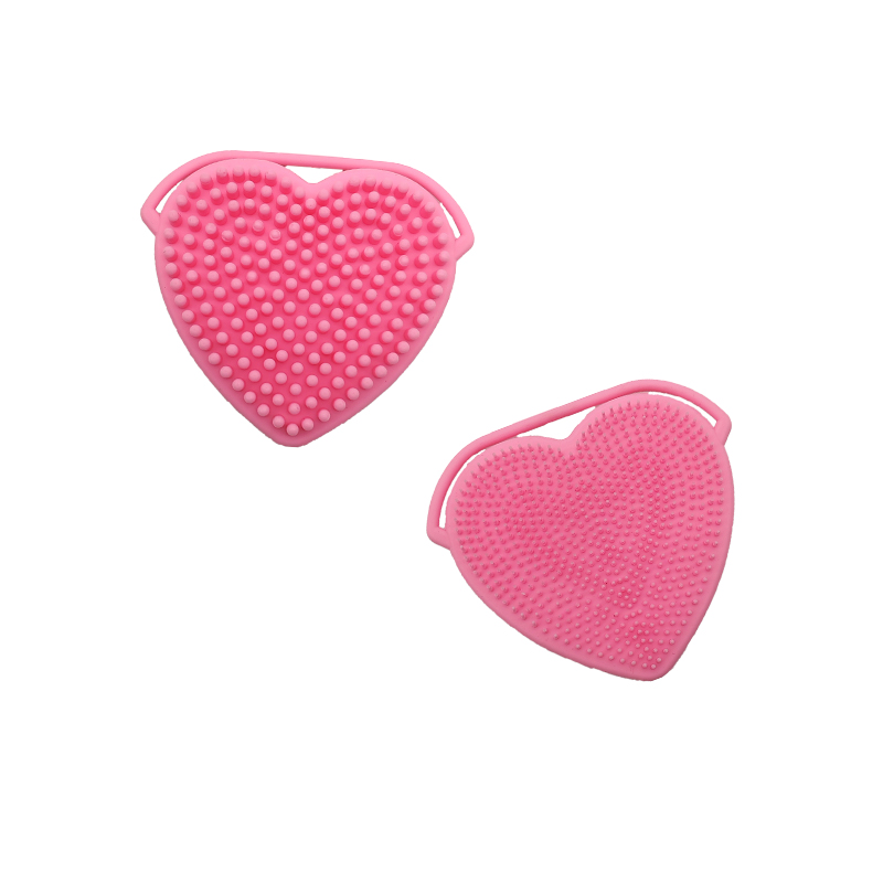 Durable Household Soft Face Cleanser Massager Brush Scrubber Handheld Silicone Facial Cleaning Bath Brush