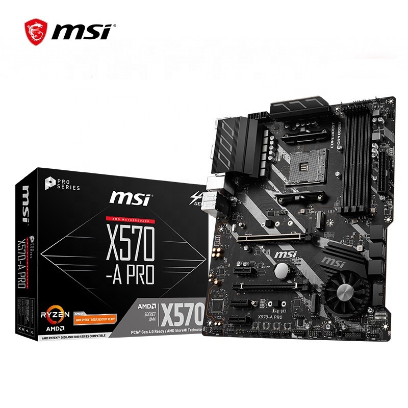 Hot Selling AM4 MSI X570 A PRO motherboards for Desktop computer X570