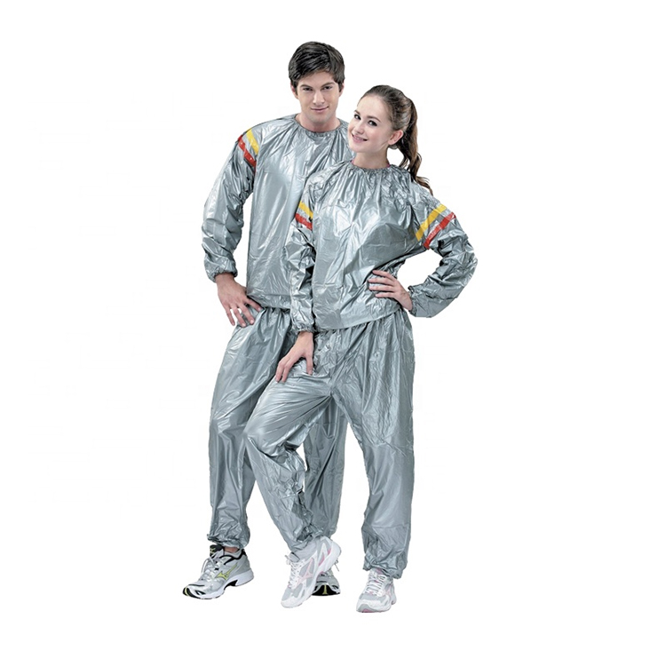2021 PVC Unisex Workout Sweat Exercrise Fitness Gym Sport Weight Loss Slim Sauna Suit Pants Jacket Women Set Price