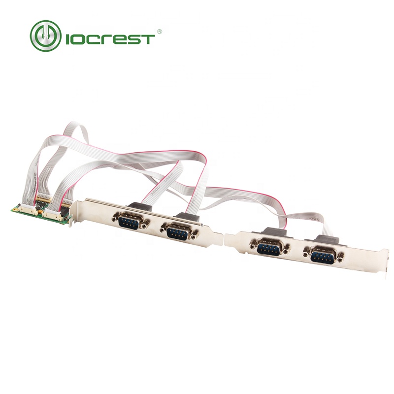 IOCREST mini PCI-E turn 4 port RS422/485, карта промышленного последовательного порта