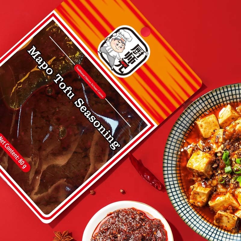 Tianchu 80g Chinese Delicious Spicy Mala Food Seasoning Cooking Condiment All Purpose Sauce Mapo Tofu Seasoning