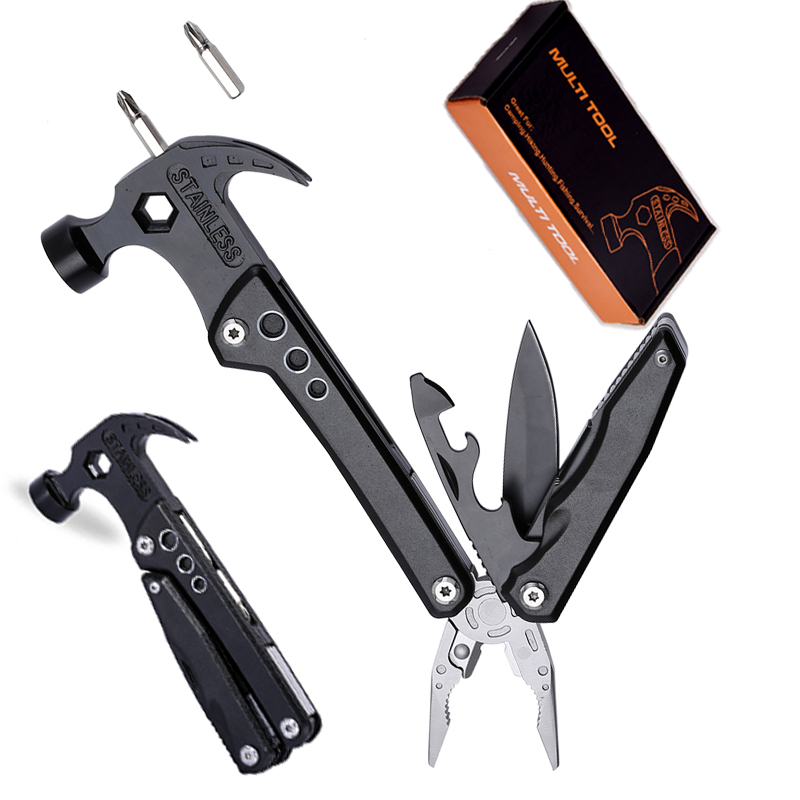 Multifunctional Pliers Pocket Style Hammer Multitool Stainless Steel High Quality 13 in 1 Universal Pliers Tools