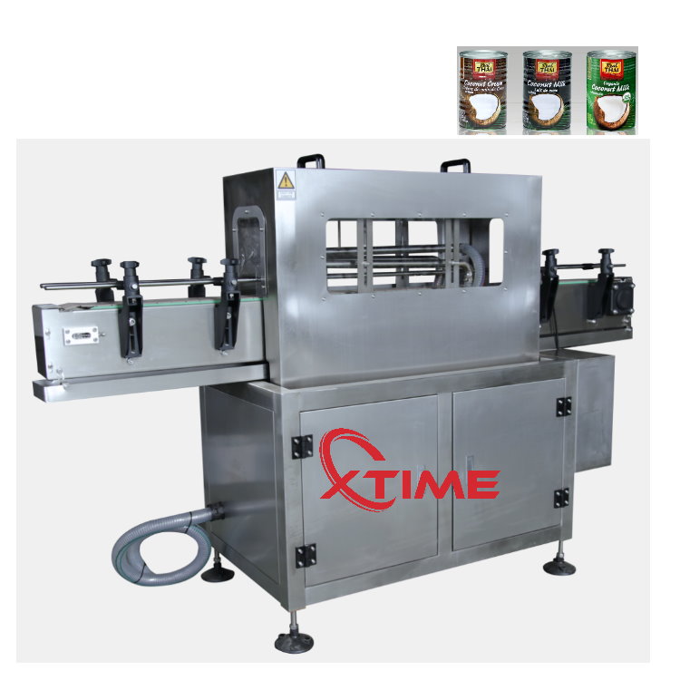 Closed can Water washing machine for meat paste tin cans