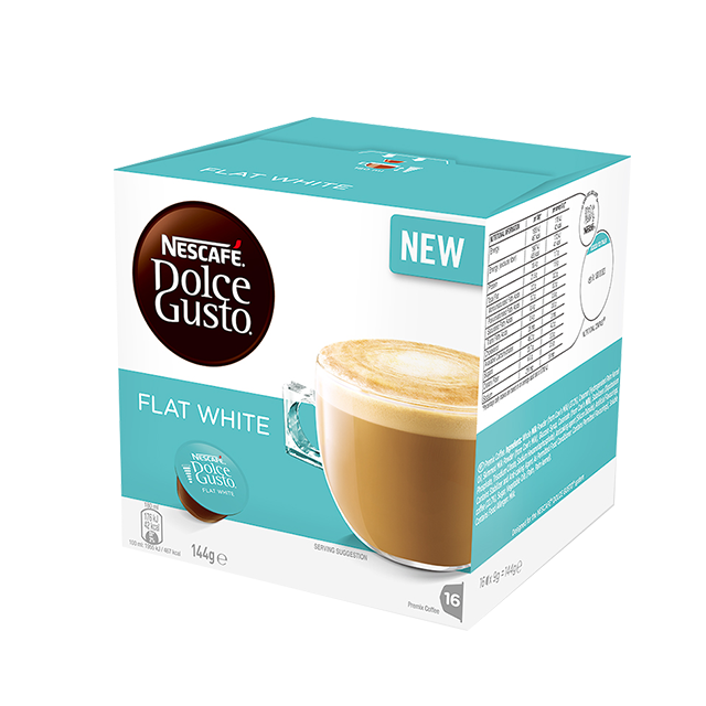 2021 New Designed Convenient Sustainable Capsules Espresso Intenso Flat White for Dloce Gusto