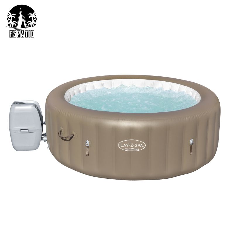 FSPATIO Amazon hot sale palm spring Spa tubs AirJet Outdoor mini jazzy Swimming pool spa adult inflatable Spa bathtub