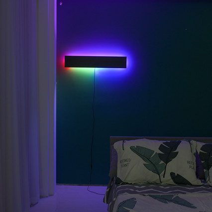 ChuSe, современный светодиодный настенный светильник RGB с дистанционным управлением и изменением цвета от приложения
