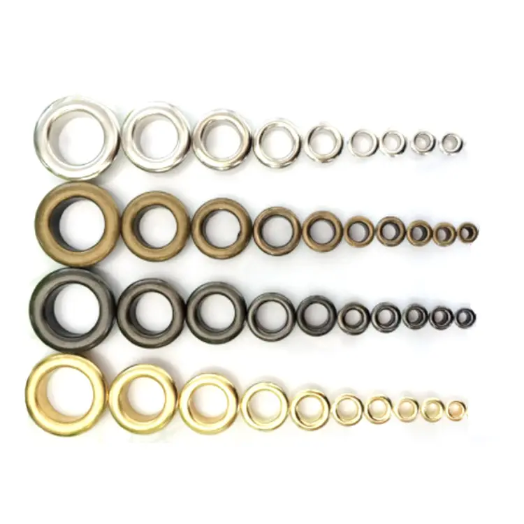 YYX Customized Eyelets 10mm 15mm Etc All Sizes Available Stainless Steel Or Brass Metal Grommet Garment Eyelets