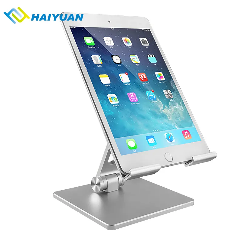 10 inch tablet desktop holder pc stand adjustable rotation tablet holder stand aluminium tablet support for ipad