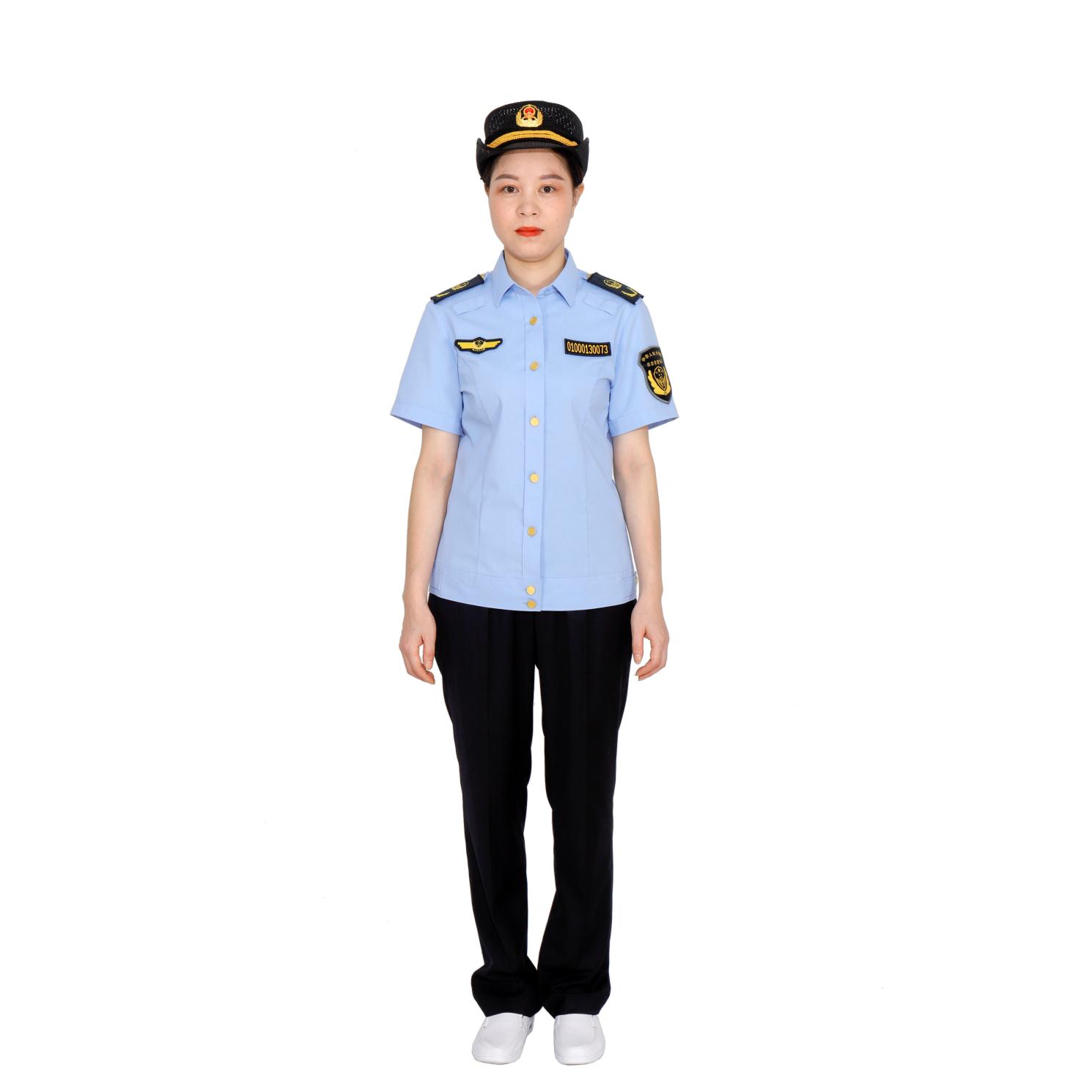 Security uniform summer short-sleeved shirt property summer uniform security suit men and women