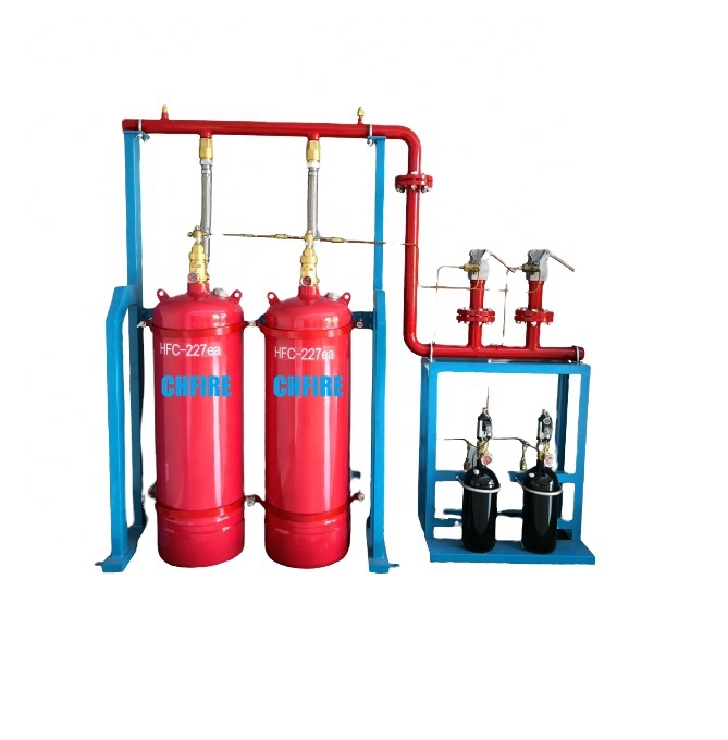 Газовый баллон CHFIRE 150L FM200, пожарная система с соплом Spay