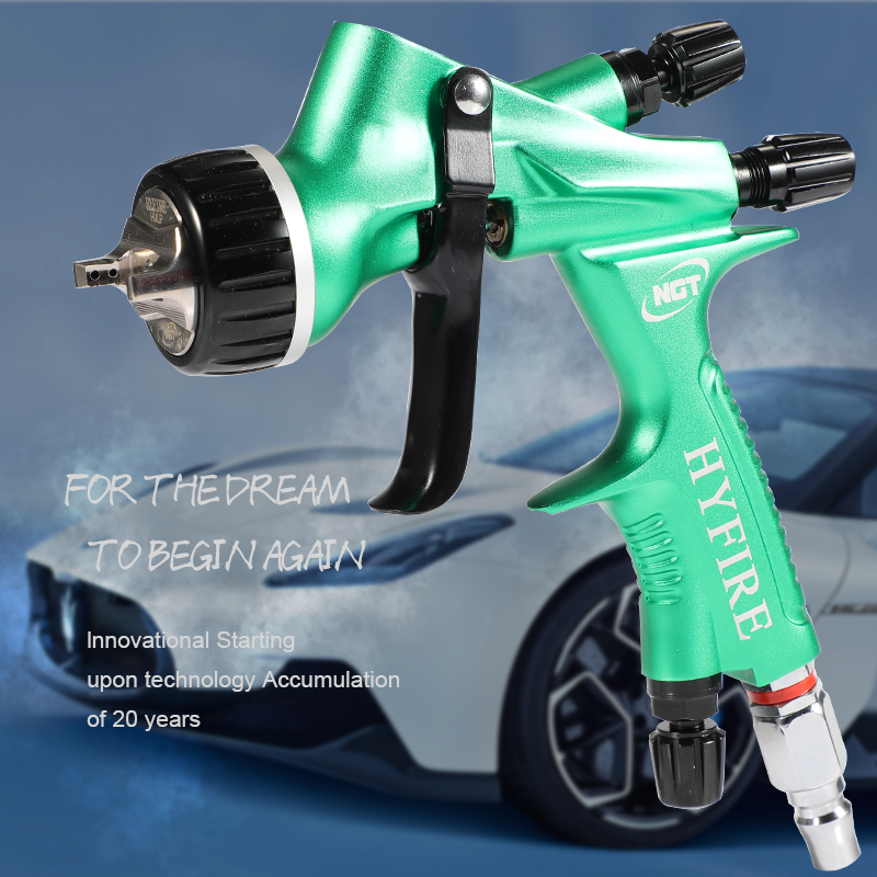 HYFIRE H.V.L.P SPRAY GUN PAINTING SPRAYER 1.3 tip 600ml cup Atomization Technolog