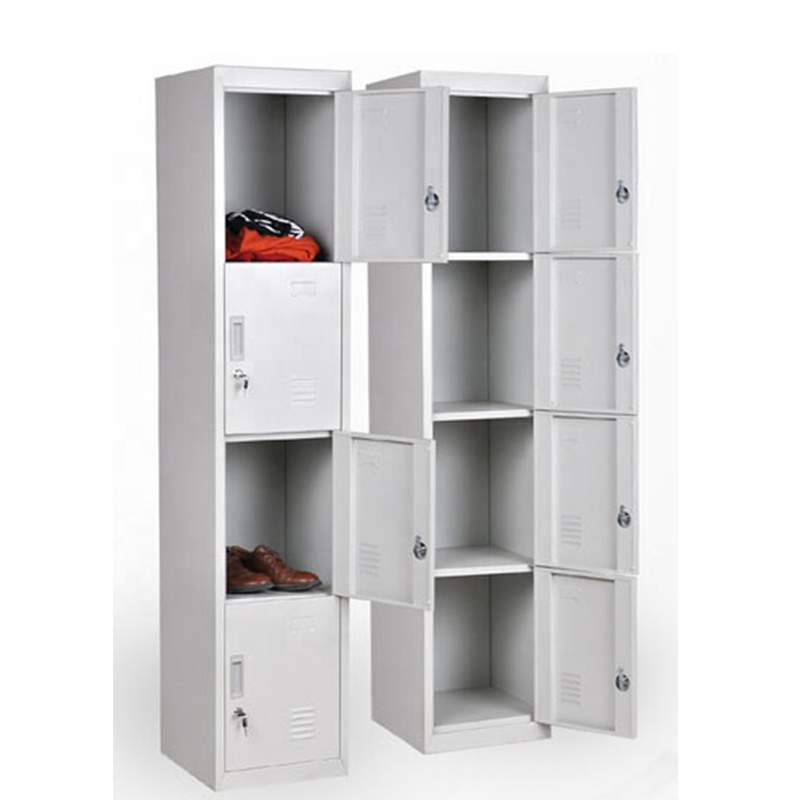 Factory 4 doors tall thin steel locker cabinet 4 door storage locker filling cabinets