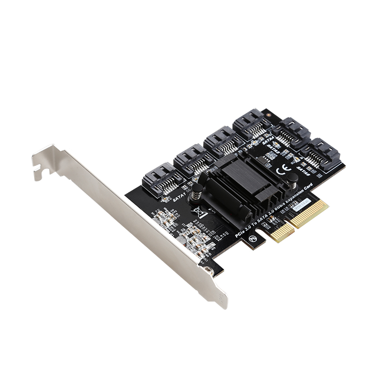 Плата расширения PCIE3.0 4X to 6SATA3 6 Гбит/с к PCI Express x2 Gen 3, Карта контроллера хоста