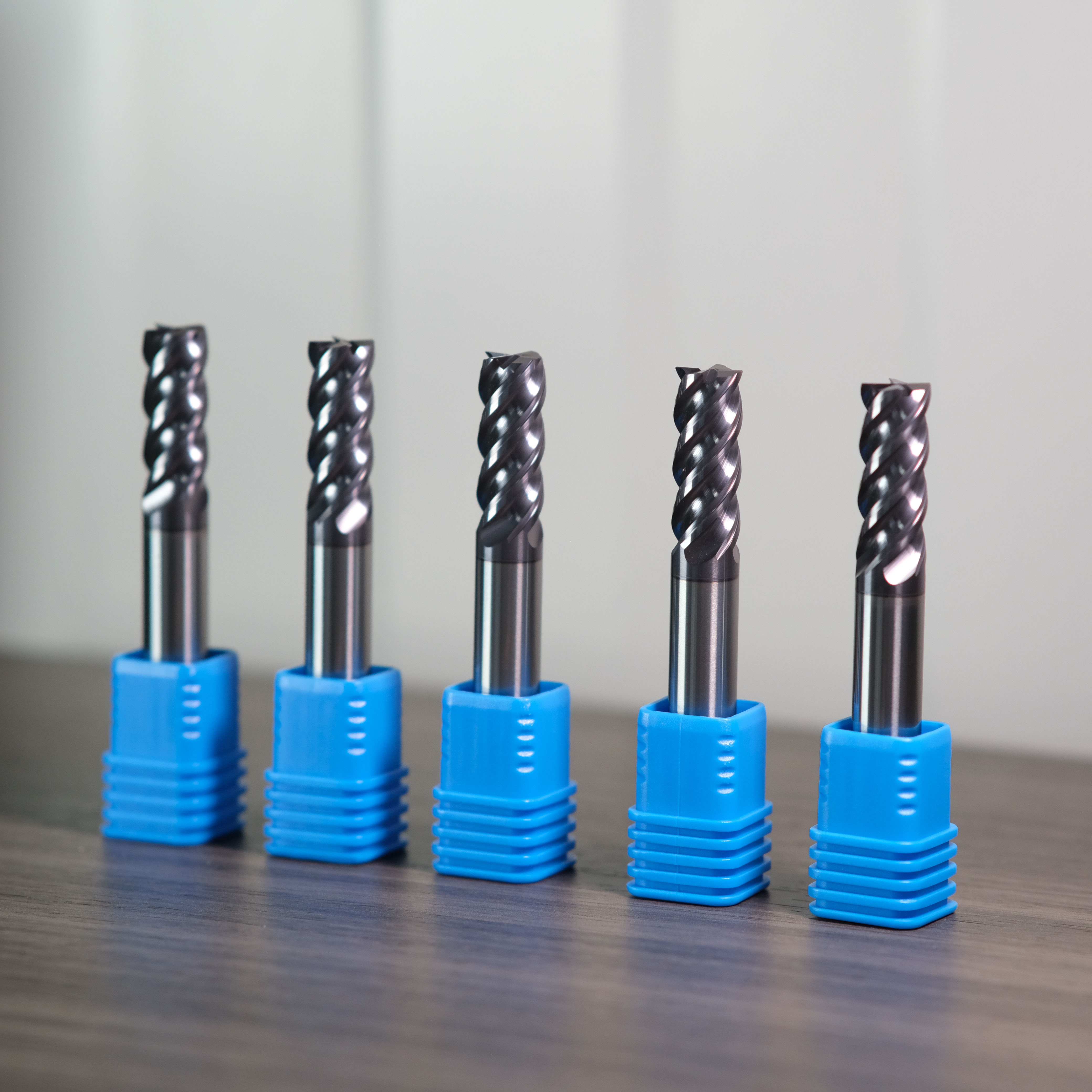In Stock High Precision Hard 4 Flutes Fresa Endmills Coating Tungsten Steel Carbide Round Nose Milling Cutter For CNC Mechanical