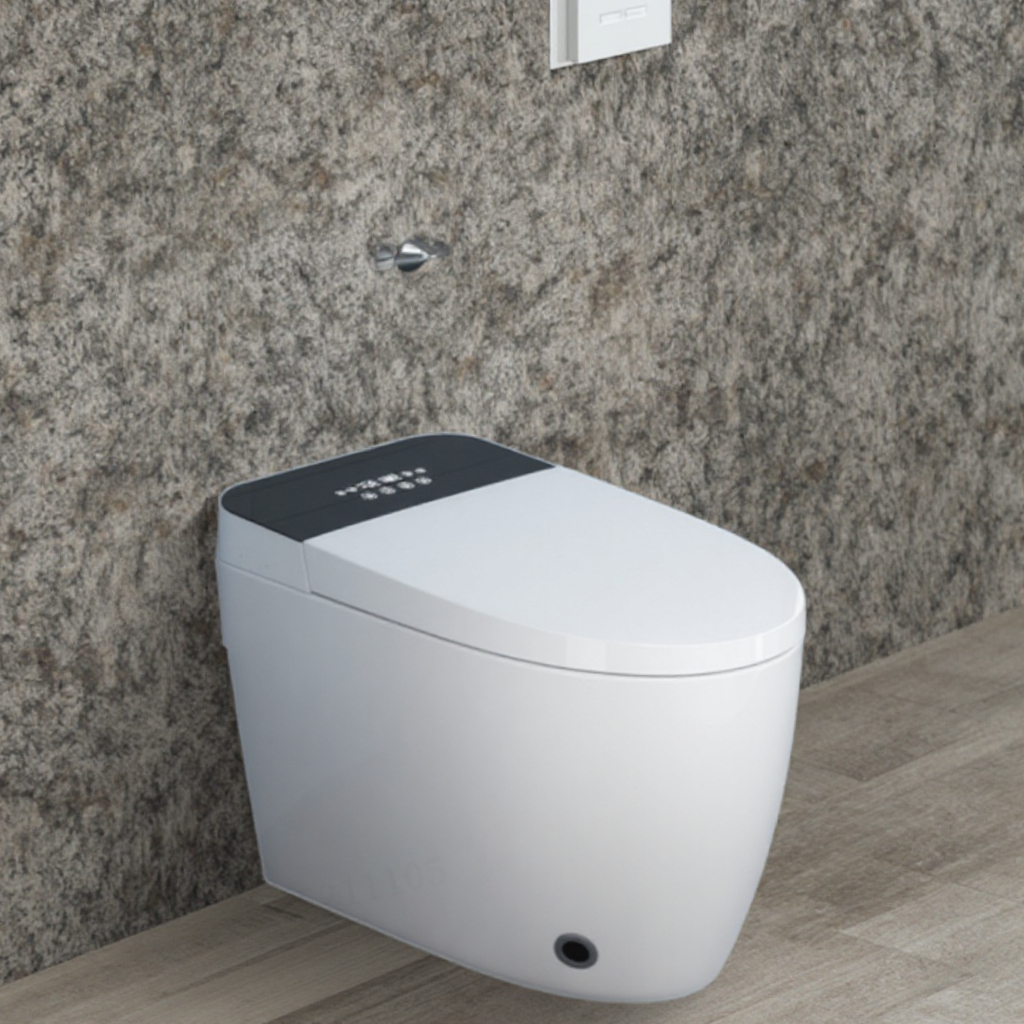 Popular Modern Hotel sanitary Ware Integrated Flush Toilet Electric Bidet Flush Toilet Floor Bathroom Smart Toilet