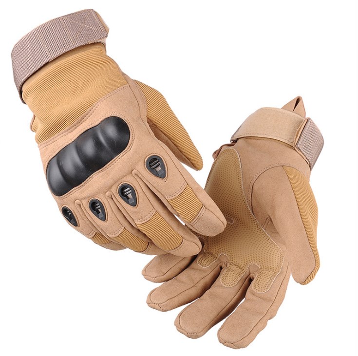 Custom army hard knuckle full finger tactical military gloves