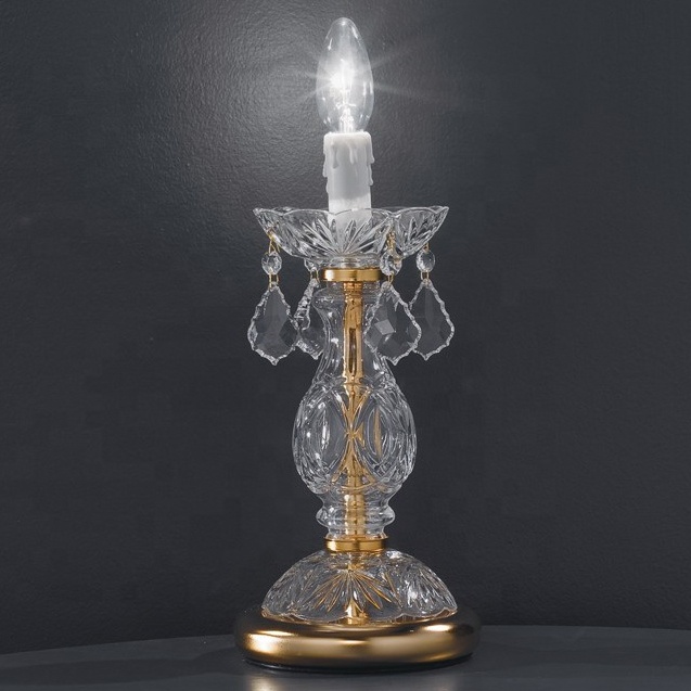 Modern hotel creative custom modern night light luxury bedside lamp crystal table lamp for bedroom