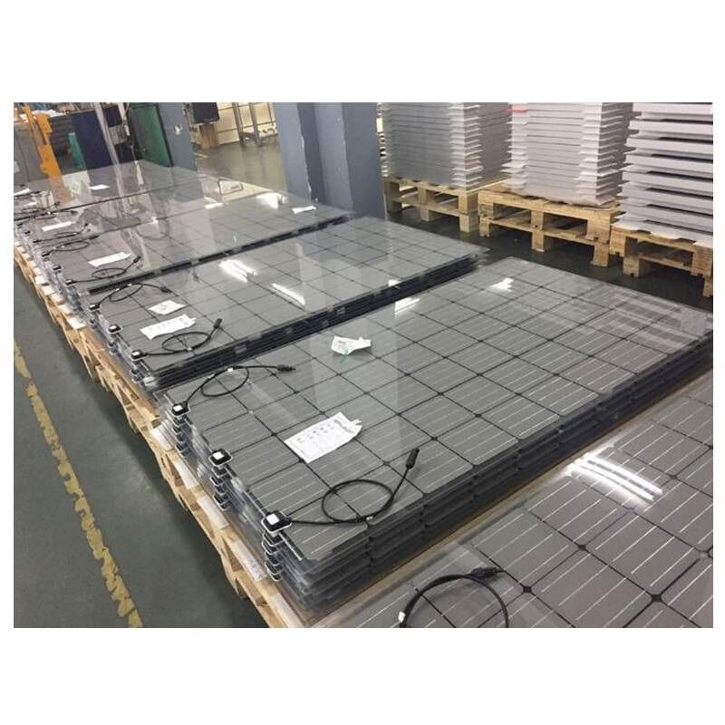 Монокристаллические солнечные панели BIPV из двойного стекла 315 Вт