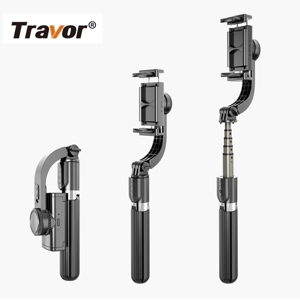 Travor экшн-камеры Go Pro для мобильного телефона камеры мобильный ручной монопод для селфи для смартфона подставкой 3-осевой карманный карданный стабилизатор для видеосъемки
