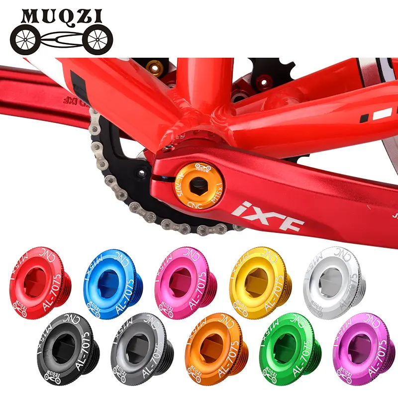 MUQZI Bicycle Parts M15 Aluminum Alloy Crank Cover Screw Crankset  Bolts For Road Bicycle Mountain Bike