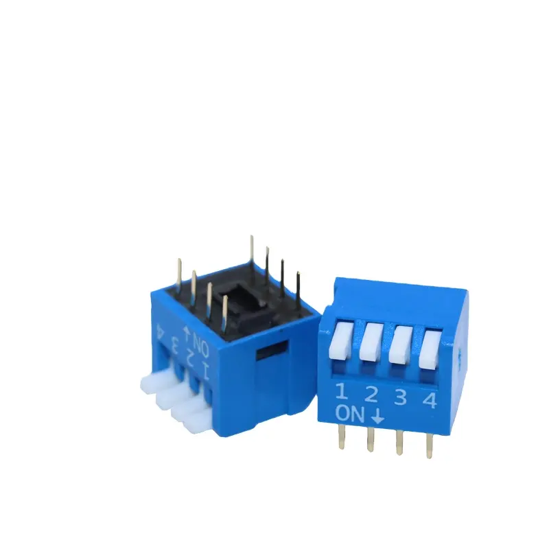 DPL series 2.54mm pitch one way dip switches single pole rotary switch 2.54mm standard type 4 pin dip switch