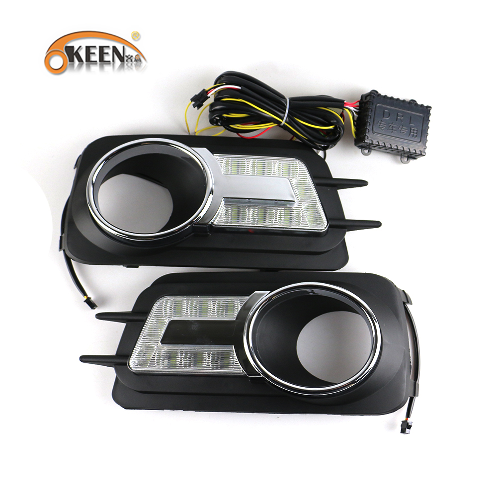 KEEN для Tiguan 2010 2011 2012 специальные светодиодные дневные ходовые огни со специальным светодиодным фонарем