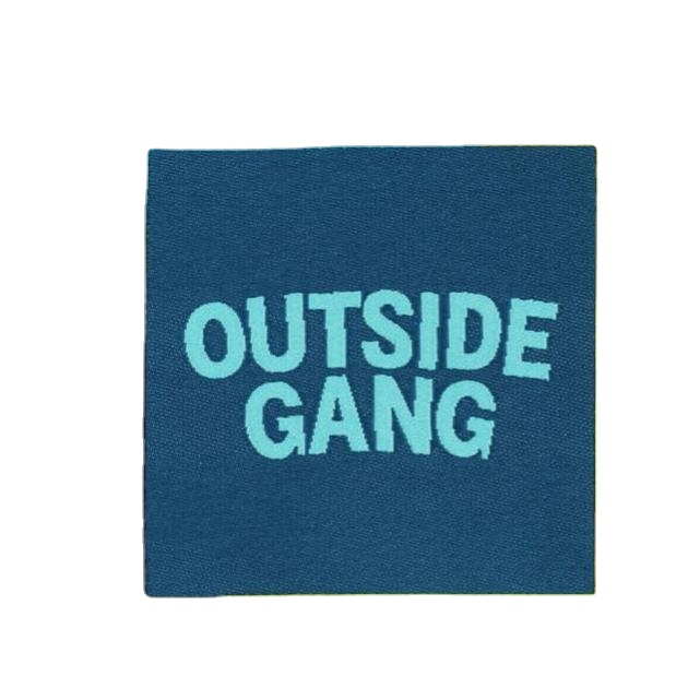 Custom Various woven neck label Sew In Label Sustainable woven Embroidered Key Tag