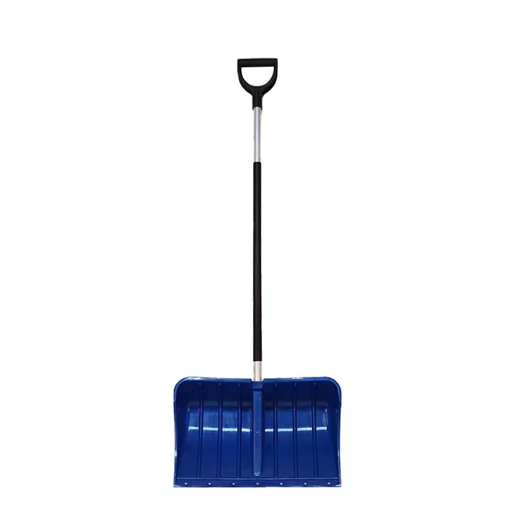 Heavy-Duty Plastic Snow Shovel Snow Removal With Aluminum Handle And D Grip Suitable For Driveway Or Pavement Clearing 21 IN