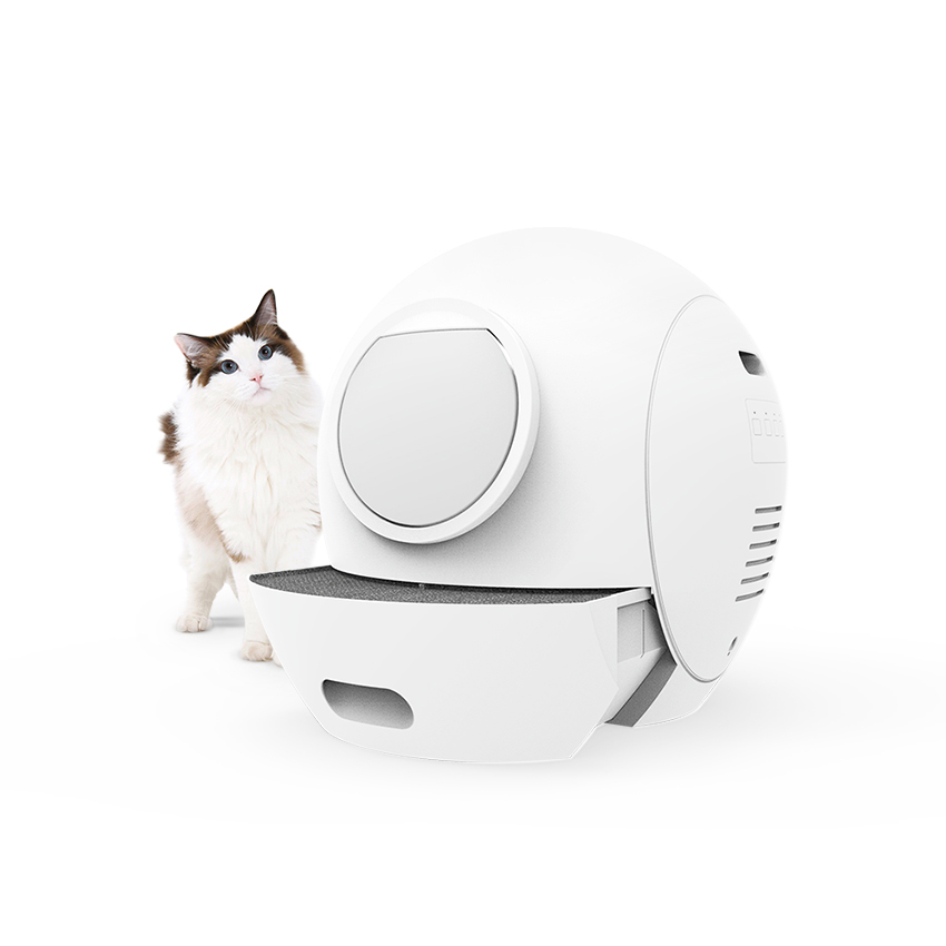 Fully Enclosed smart multifunction Cat Litter Box with APP Remote Control, Quick Self-cleaning Automatic Cat Toilet With UV Ligh