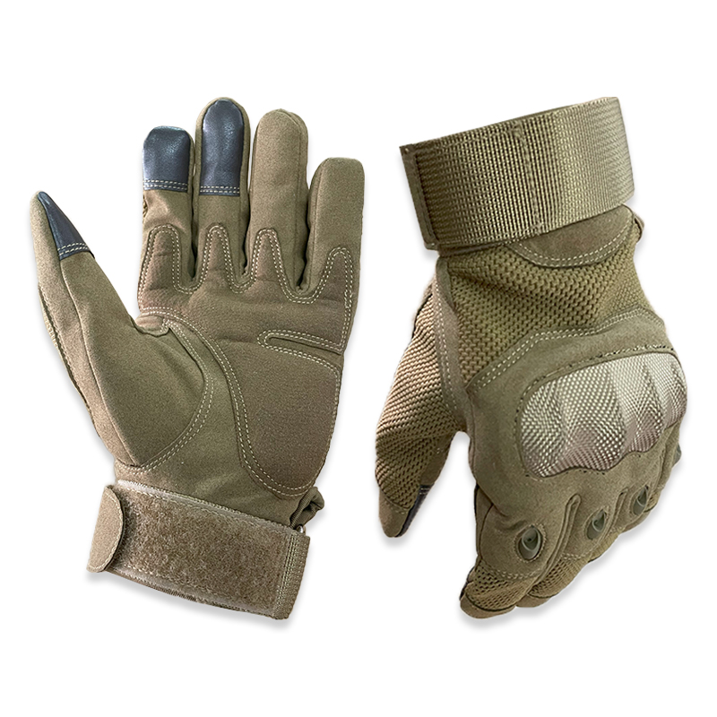 High Quality Custom Full Finger Tactical Gloves with Anti-Slip Touchscreen Hard Knuckle Outdoor Protection for Combat Shooting