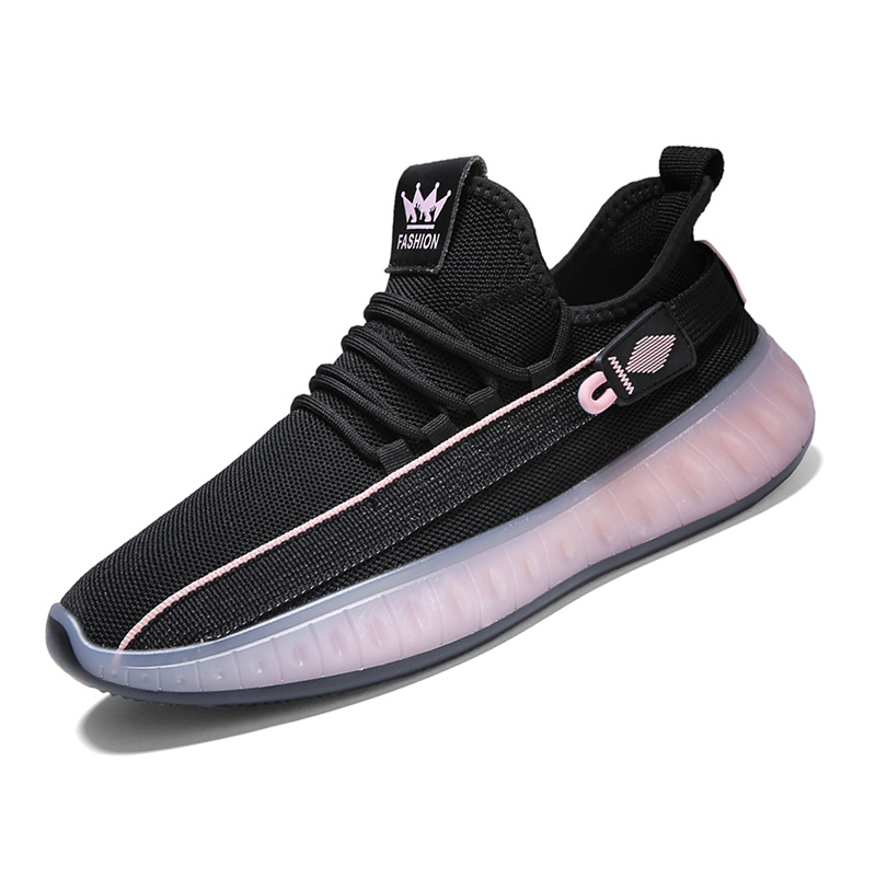 Сечением для кроссовок Yeezy 350V3 nuevos с волнообразным краем; zapatos de hombre zapatos de marea zapatillas de deporte deportivas transpirables de punto ligero