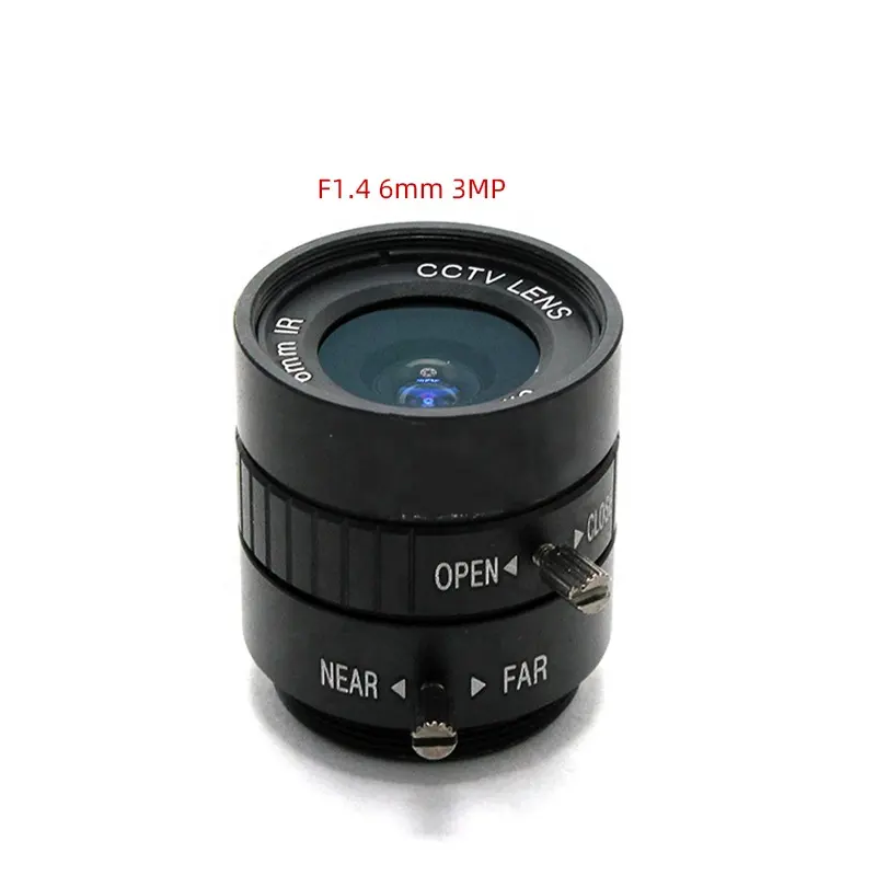 Industry Lenses Focal 6mm C Mount 3MP CMOS CCD OEM Accessories Surveillance Security CCTV Camera Lens