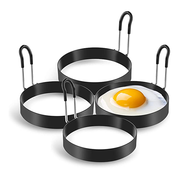 Stainless Steel Egg Cooking Rings Molds Fry Egg Pancake Rings Nonstick Round Fried Egg Ring