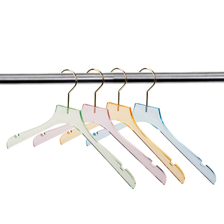 Acrylic shirt display stand acrylic hangeres acrylic hanger wholesale hanger transparent