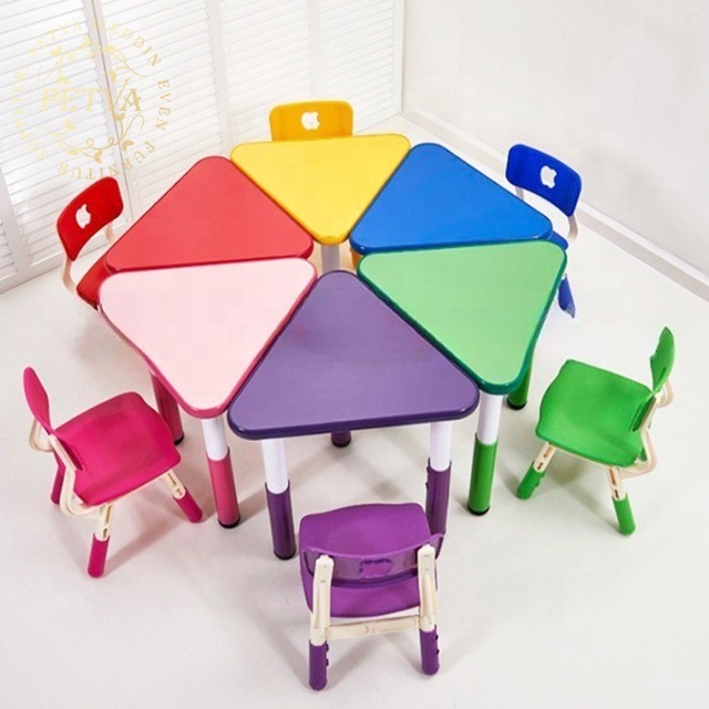 Wholesale cheap preschool tables and chairs kindergarten school classroom furniture for children's room desk