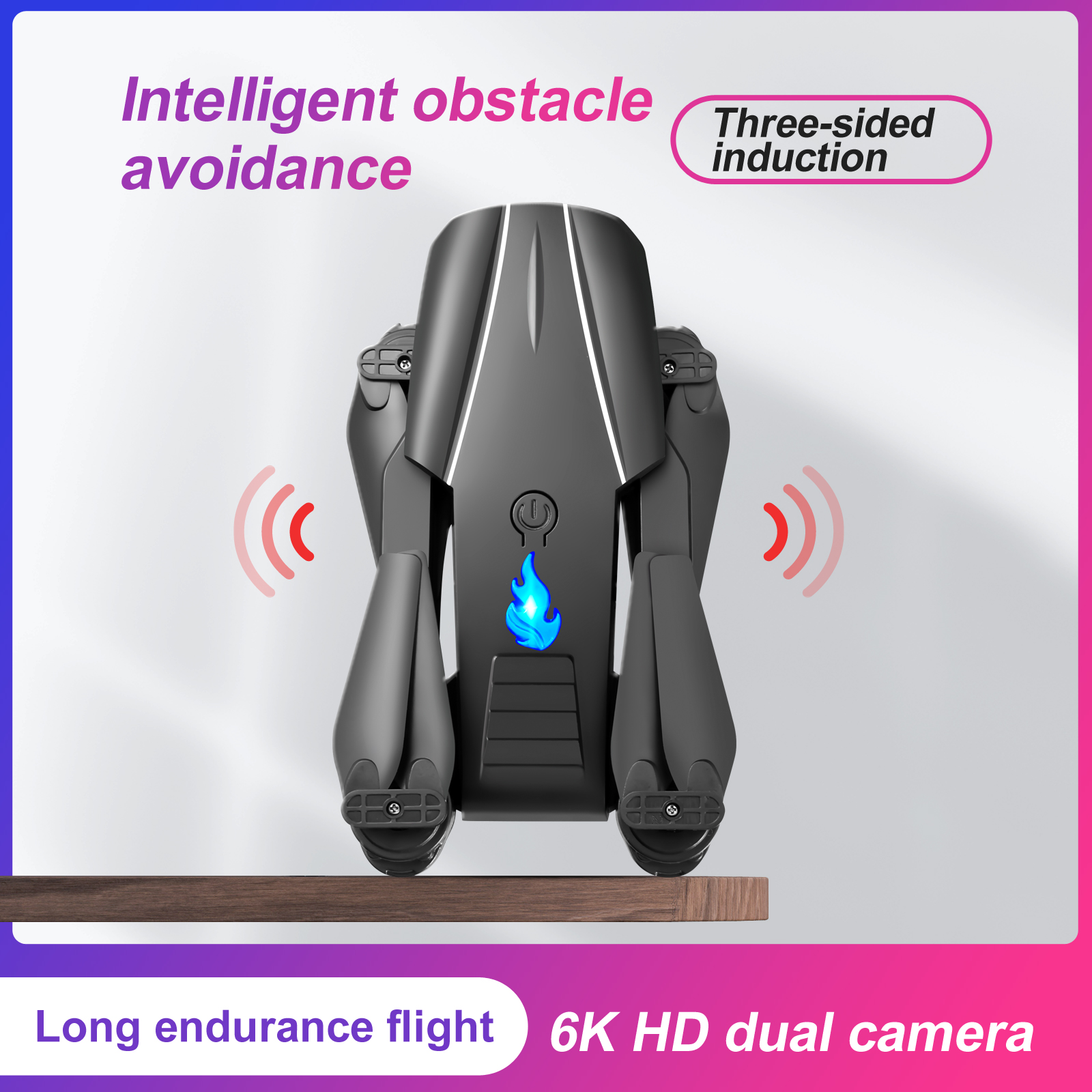 Factory Customized Black Small Remote Control Drone With 4k Camera Foldable Drone