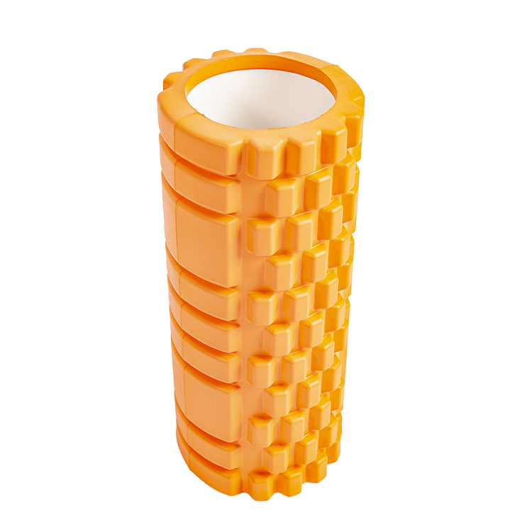 hot sales eva grid foam massage roller fitness yoga foam roller hollow columm massage stick foam roller pain relief