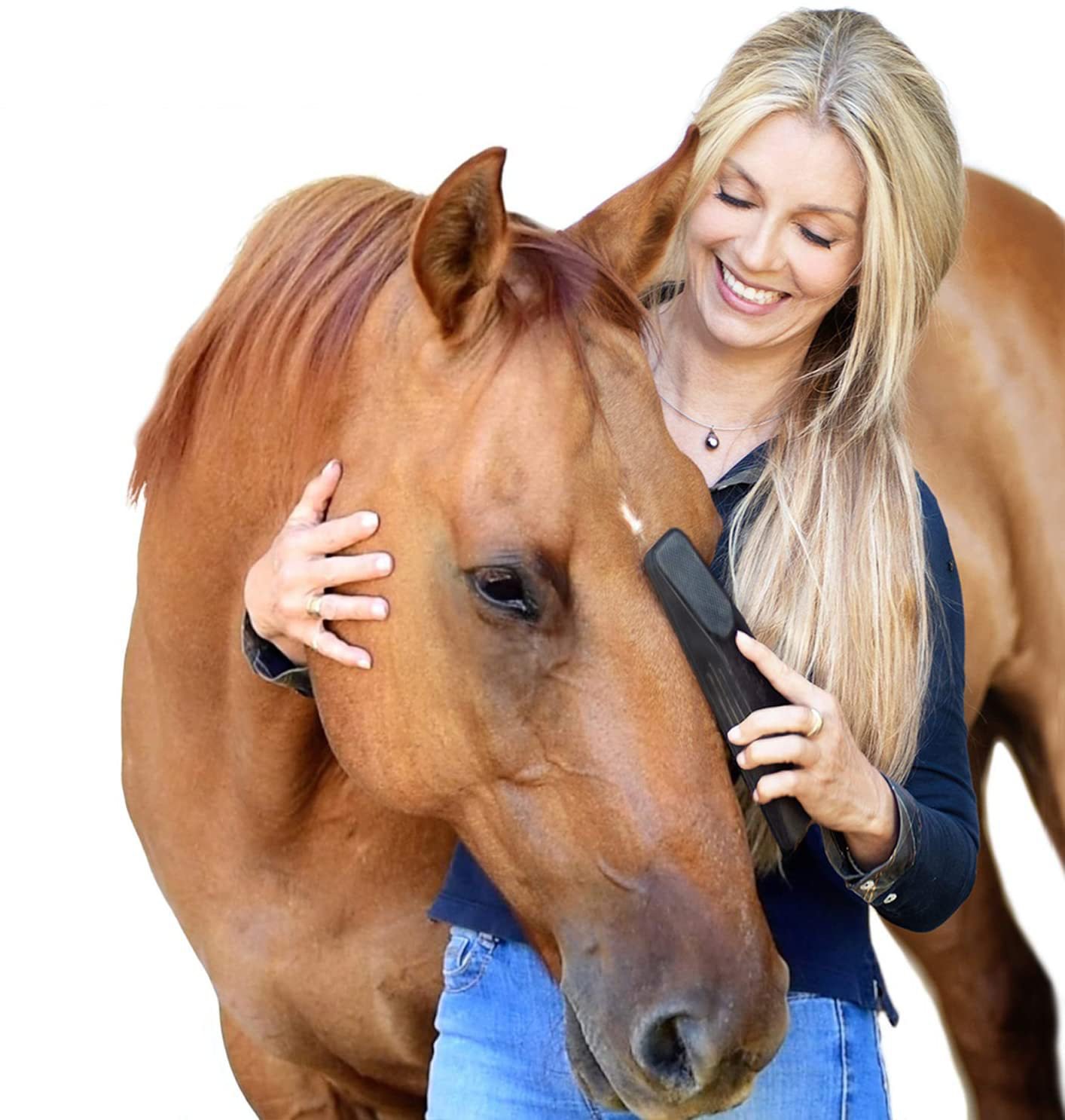 New Gentle Groomer Original For Horses Dogs 6-in-1 Shedding Grooming Massage